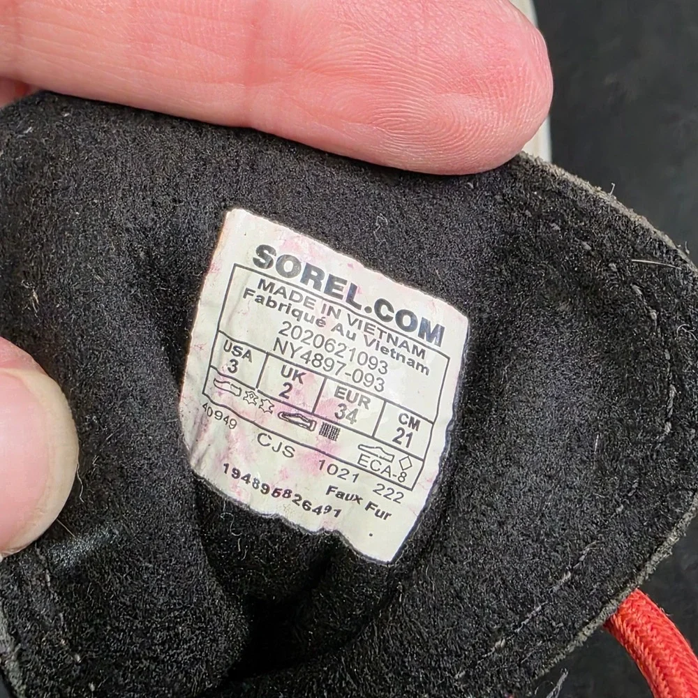 Sorel Kids Kinetic Sport Waterproof Winter Boots Quarry Red Quartz NY4897-093